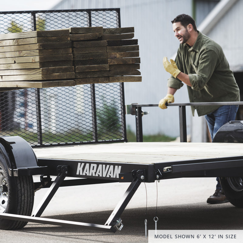 Karavan Trailer's Steel Utility Trailer Showing 6 x 12 Model