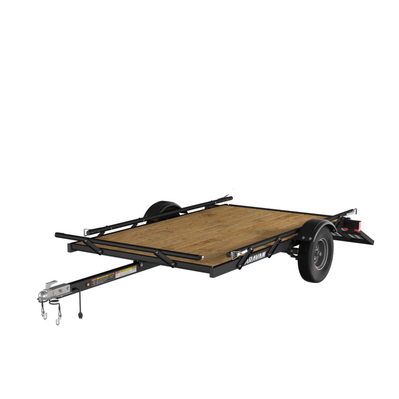 5 x 8 ft. Steel Utility Trailer w/ Slide Rail - Image 2