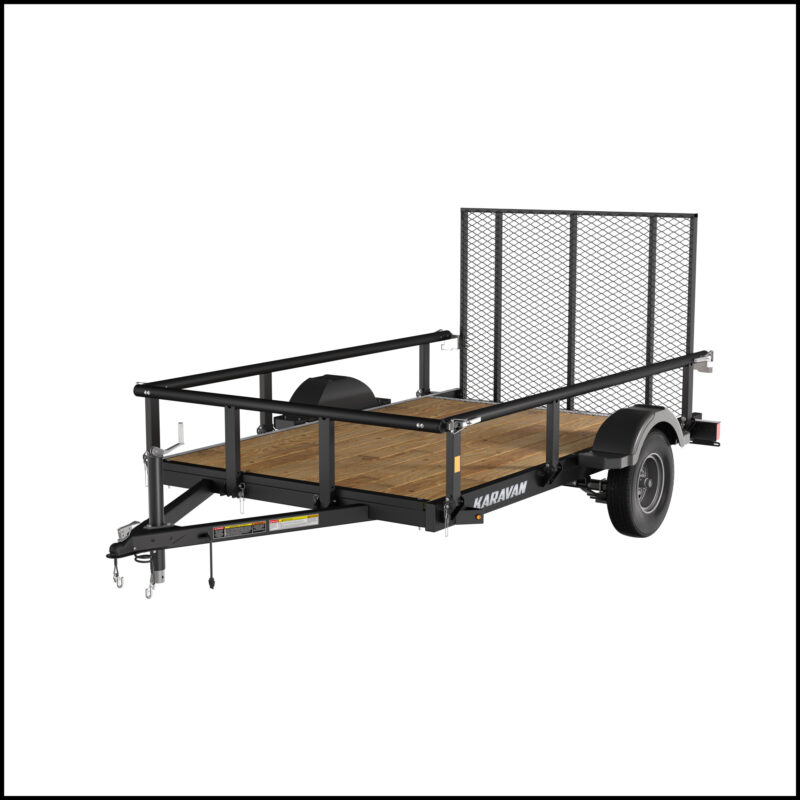 5.5x9ft. Steel Utility Trailer with steel rims