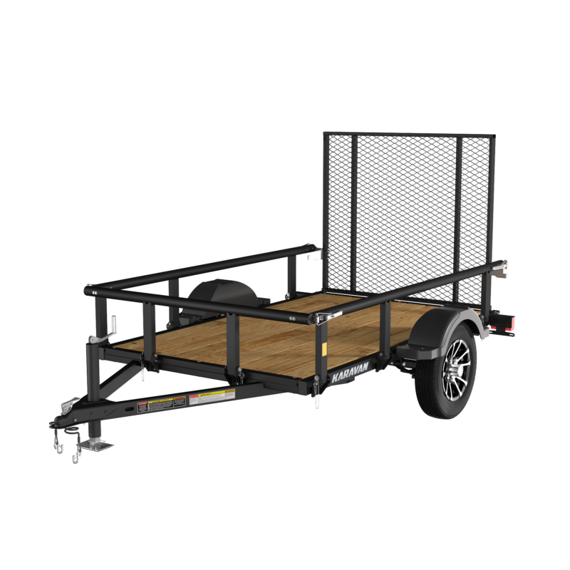 5 x 8 ft. Steel Utility Trailer With 13 Inch Wheels